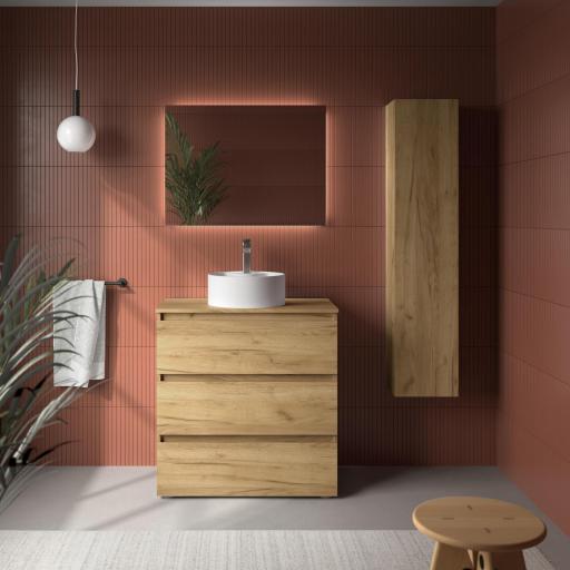 Mueble de baño sobre encimera Bequia 3 cajones con patas de Salgar [4]