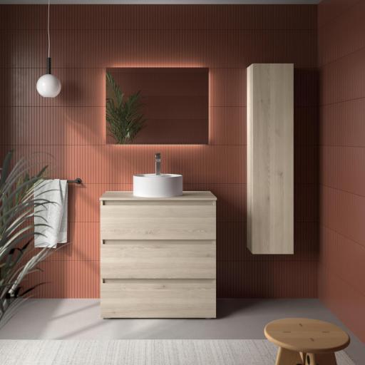 Mueble de baño sobre encimera Bequia 3 cajones con patas de Salgar [5]