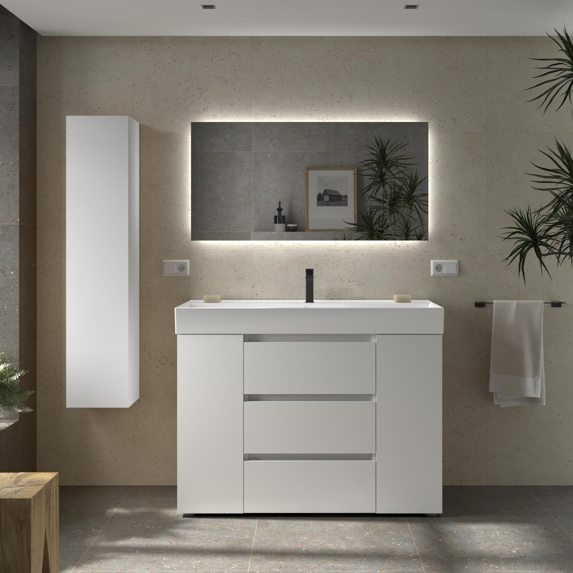 Mueble de baño Bequia Plus 3 cajones 2 puertas con patas de Salgar