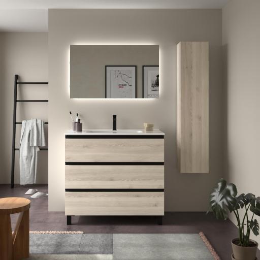 Mueble de baño Bequia Metal 3 o 6 cajones con patas de Salgar [4]