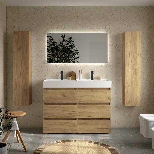Mueble de baño Bequia 3 cajones con patas y con lavabo Veneto de Salgar  [5]