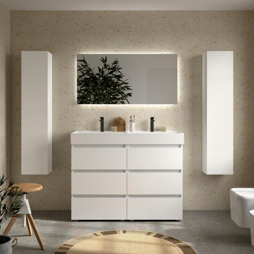 Mueble de baño Bequia 3 cajones con patas y con lavabo Veneto de Salgar  [4]