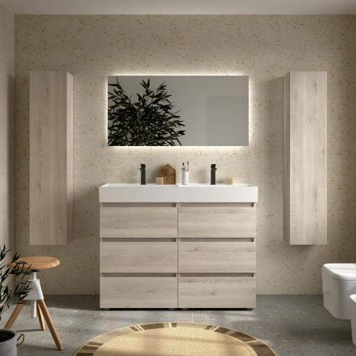 Mueble de baño Bequia 3 cajones con patas y con lavabo Veneto de Salgar  [6]