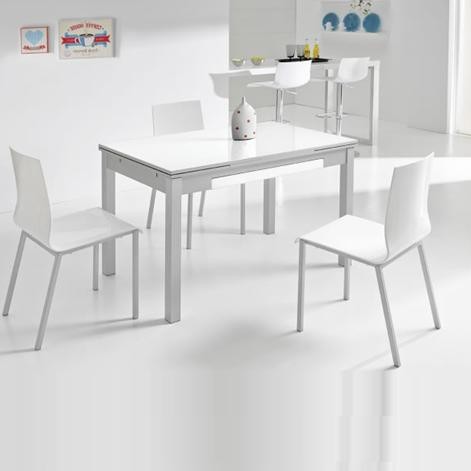 Silla Laura polipropileno blanco brillo de Velasco [0]