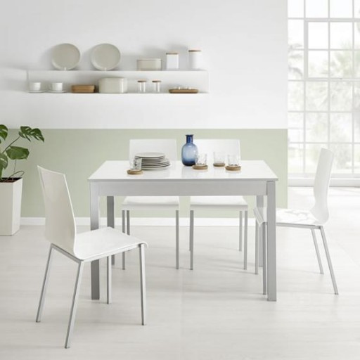 Silla Laura polipropileno blanco brillo de Velasco [2]