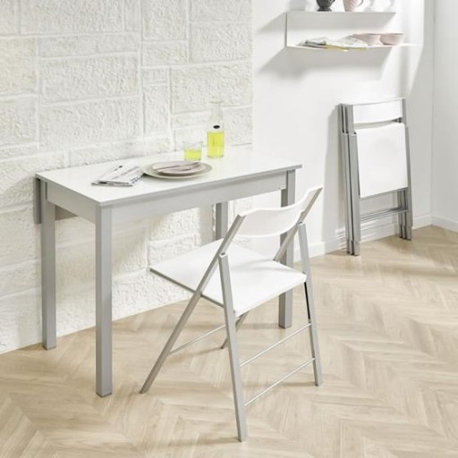 Conjunto sillas plegable Vera polipropileno blanco mate de Velasco [2]