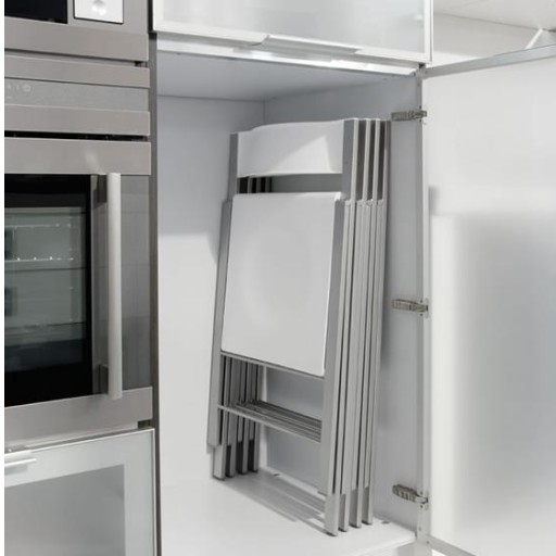 Conjunto sillas plegable Vera polipropileno blanco mate de Velasco [4]