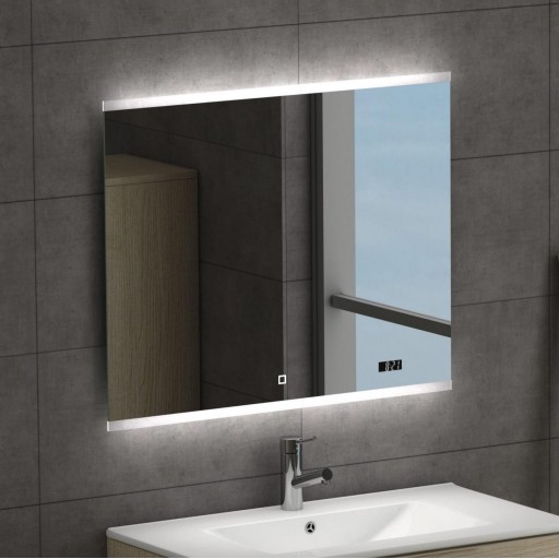 Espejo Spoty rectangular con altavoces Bluetooth y luz ambiental led de Coycama [2]