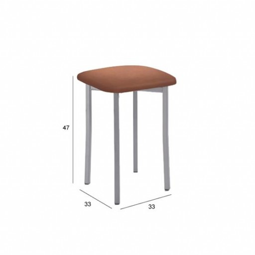 Taburete bajo Kira sin respaldo de Velasco con diferentes acabados [3]