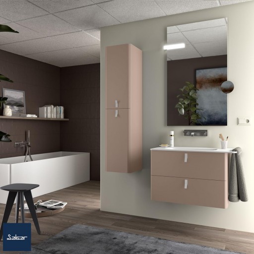 Mueble de baño Uniiq suspendido 2 cajones de Salgar con diferentes acabados [1]