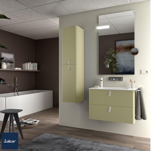 Mueble de baño Uniiq suspendido 2 cajones de Salgar con diferentes acabados [3]