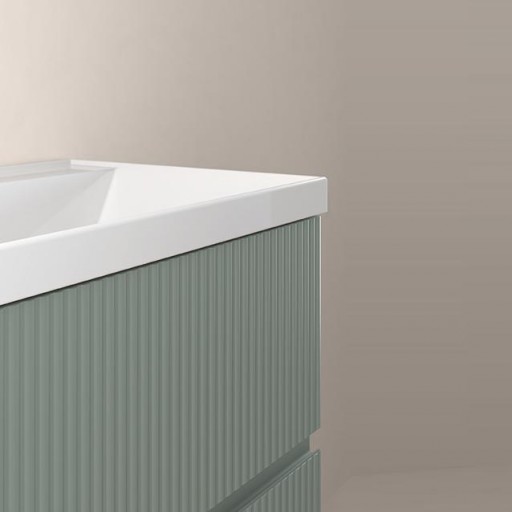 Mueble de baño Vora suspendido 4 cajones con lavabo Cairo doble seno de Royo en diferentes acabados [3]