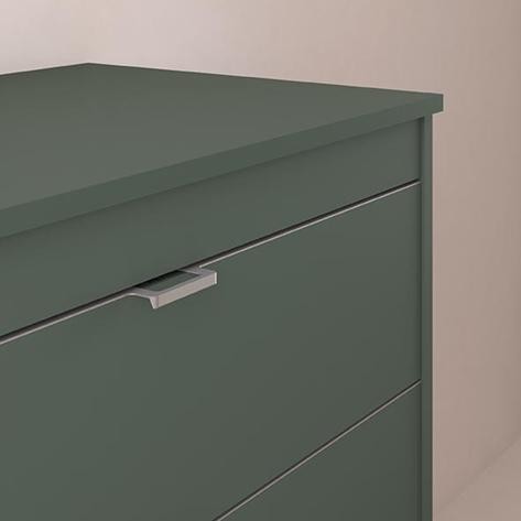 Mueble de baño Logika Compact suspendido 2 cajones sobre encimera promocion de Royo [4]