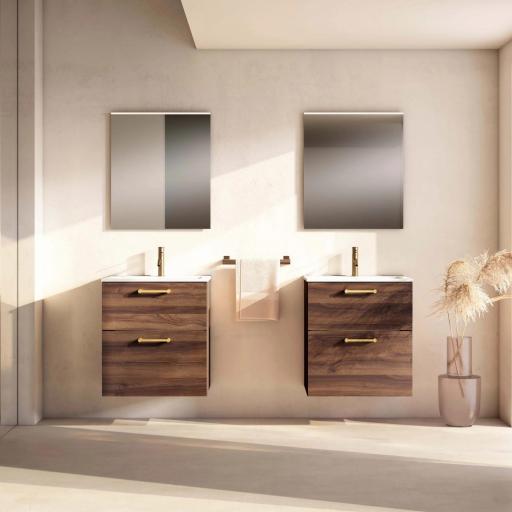 Promo mueble de baño Verso suspendido 2 cajones de Visobath [2]
