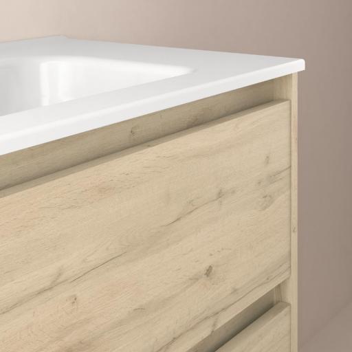 Mueble de baño Sansa suspendido 2 cajones fondo reducido promocion de Royo [5]