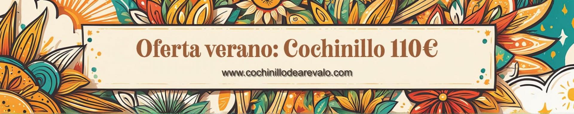Oferta de verano Cochinillo asado 110€