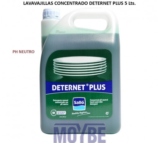  Lavavajillas Manual Concentrado Deternet Plus 5Lts. [0]