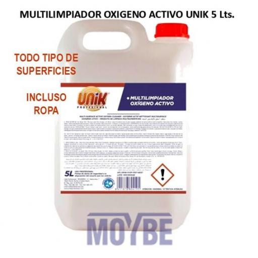 Multilimpiador Oxígeno Activo UNIK 5 Lts.
