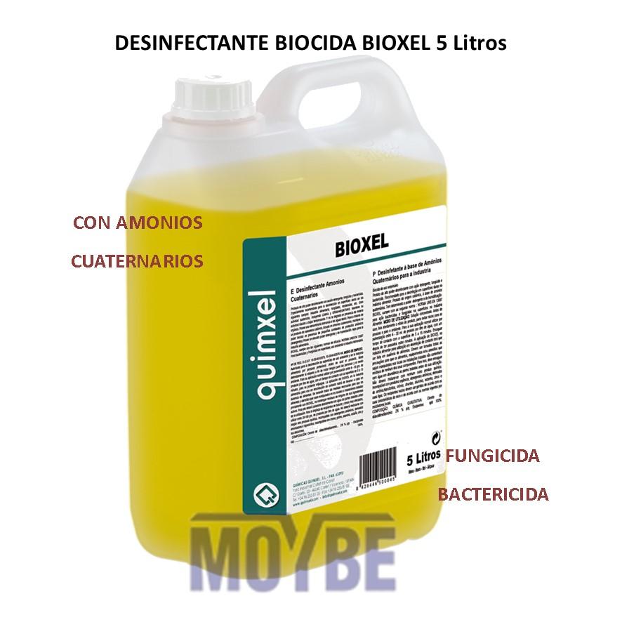 Limpiador Desinfectante Viricida Amonios Cuaternarios BIOXEL 5 Litros
