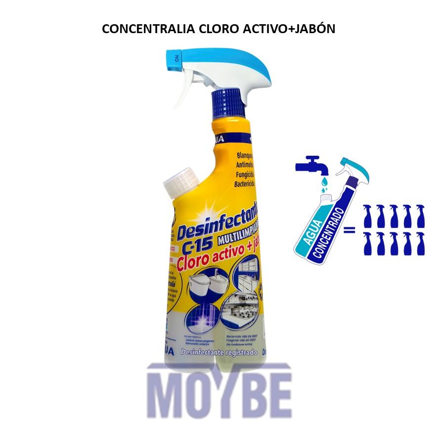 Concentralia Limpiador Desinfectante Cloro Activo + Jabón