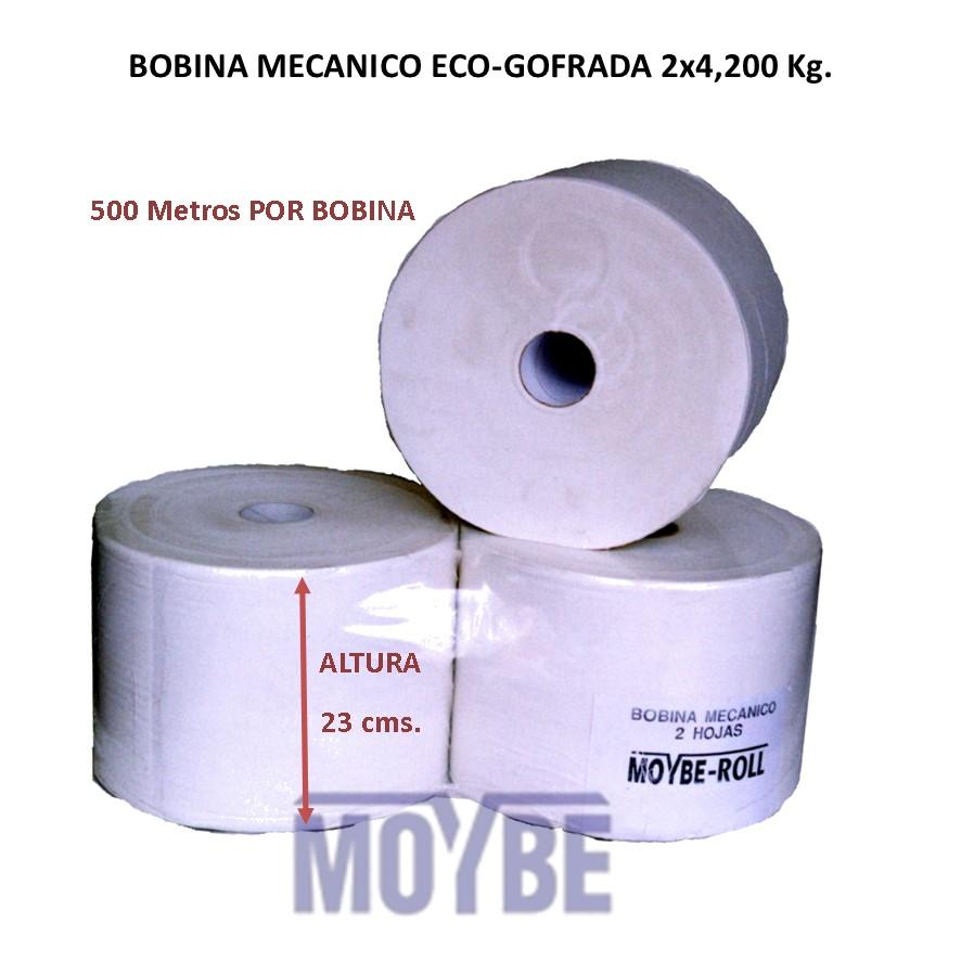 Bobina Mecánico Eco-Gofrada 2 Capas 500m (2 Unidades)