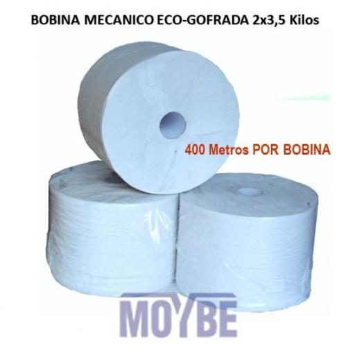 Bobina Mecánico Eco-Gofrada 2 Capas 400m (2 Unidades)