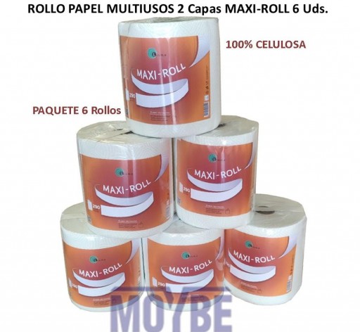 Rollo Papel Multiusos MAXI-ROLL Paquete 6 Unidades