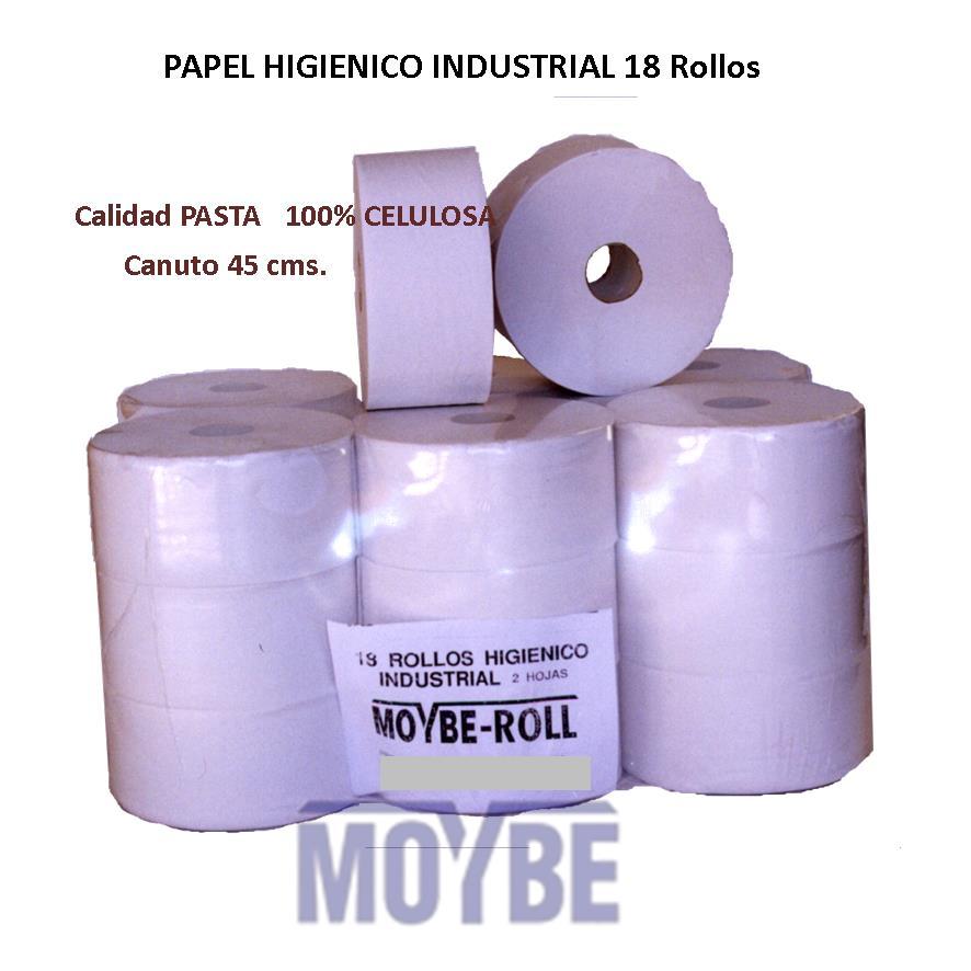 Papel Higiénico Industrial Micro-Pasta Tubo 45 (Caja 18 Unidades)