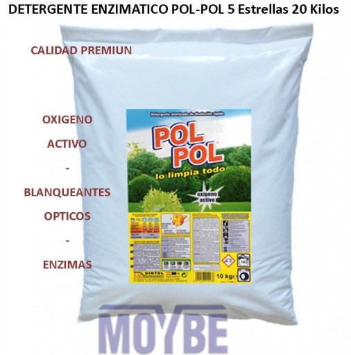 Detergente Enzimático POL-POL 5 Estrellas 20kg
