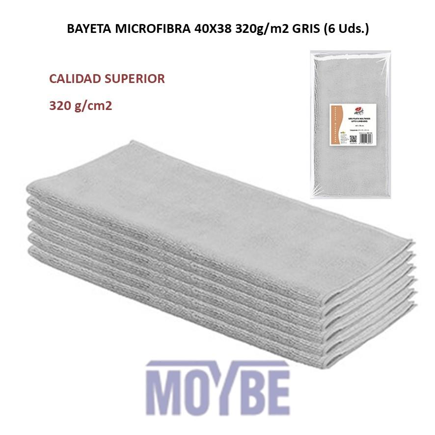Bayeta Microfibra Rizo 40x38 320g (6 Unidades)
