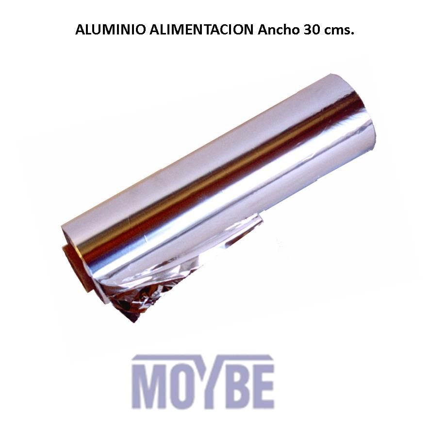 Papel Aluminio Industrial Ancho 29cms.