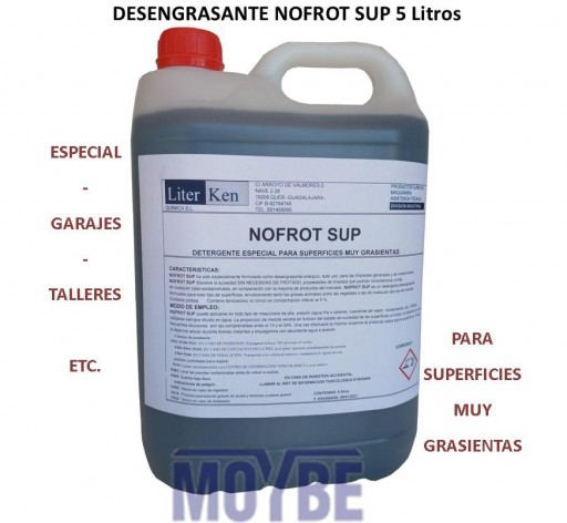 Detergente Multiusos Para Superficies Grasientas NOFROT SUP 5 Lts