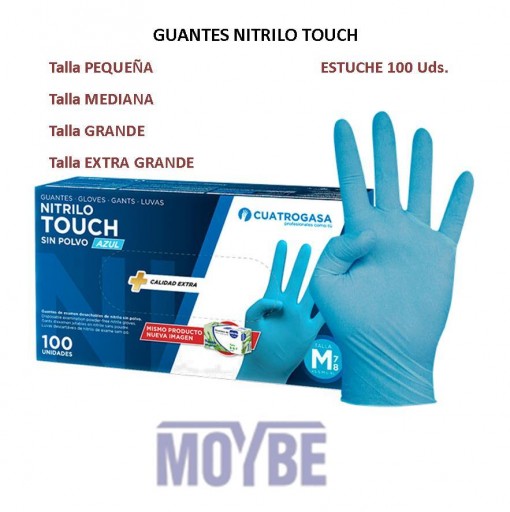 Guantes Nitrilo Touch Azul Caja 100 Unidades [0]
