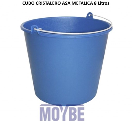 Cubo Cristalero Liso (8 litros)