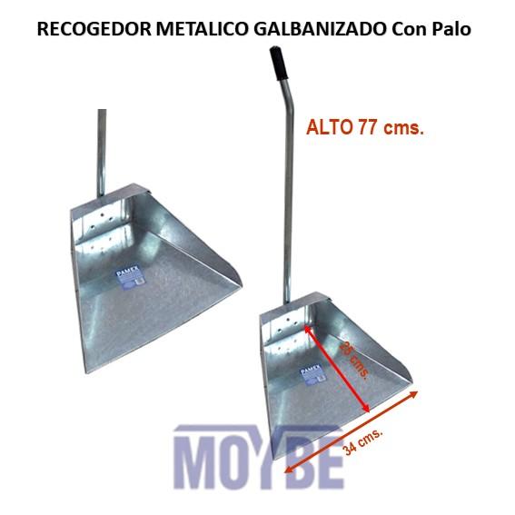 Recogedor Metálico Galbanizado Reforzado Grande