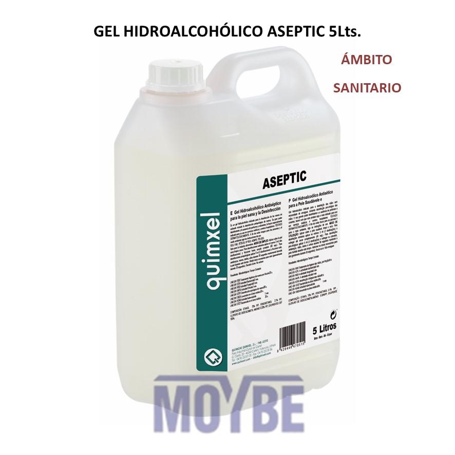 Gel Hidroalcohólico Antiséptico ASEPTIC 5 Litros.
