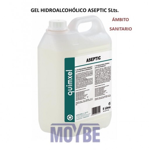Gel Hidroalcohólico Antiséptico ASEPTIC 5 Litros.