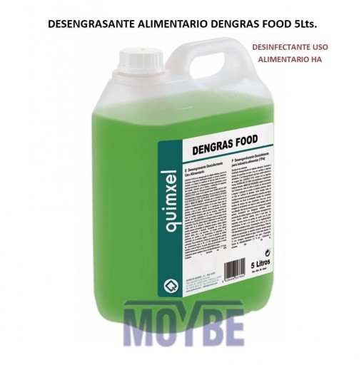 Desengrasante Desinfectante Alimentario HA DENGRAS FOOD 5 Litros