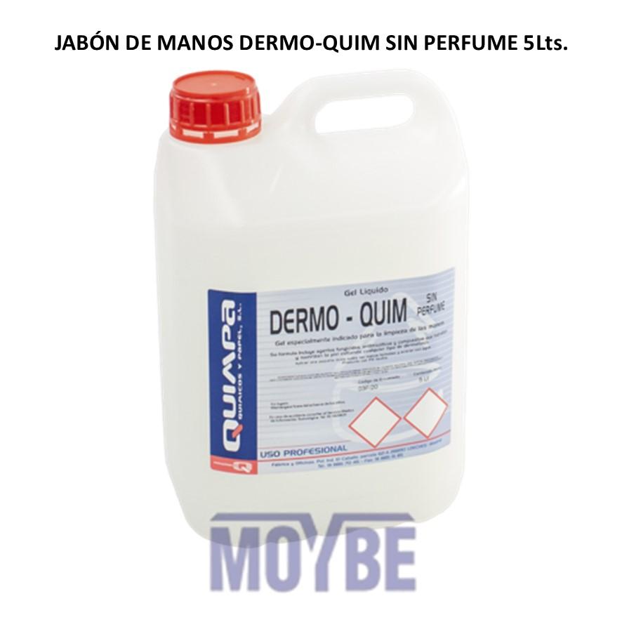 Jabón de Manos DERMO-QUIM Sin Perfume 5 Lts.