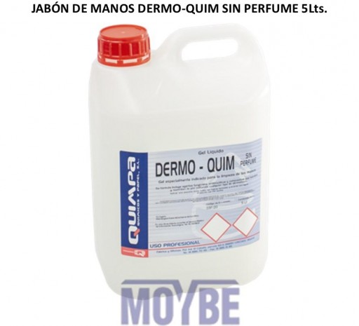 Jabón de Manos DERMO-QUIM Sin Perfume 5 Lts.