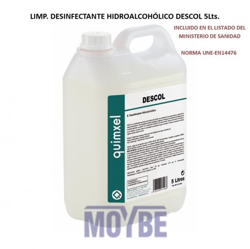 Limpiador Desinfectante Hidroalcohólico DESCOL 5Lts [0]