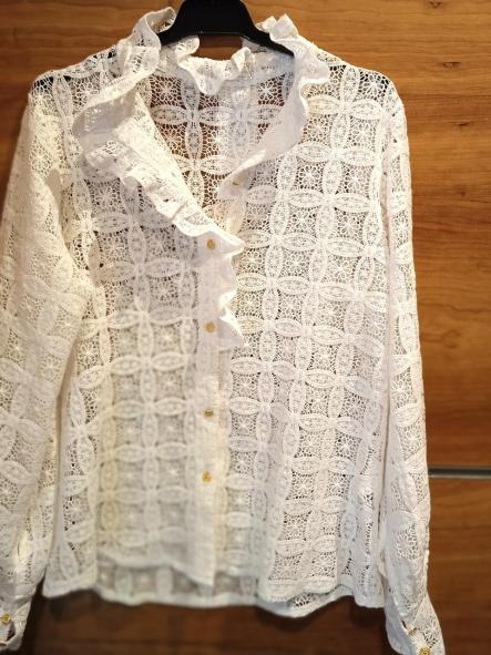 POSITANO. CAMISA BLANCA GUIPUR [1]