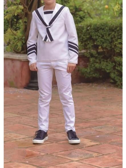 2093. TRAJE MARINERO PRIMERA COMUNION BLANCO Y MARINO [2]