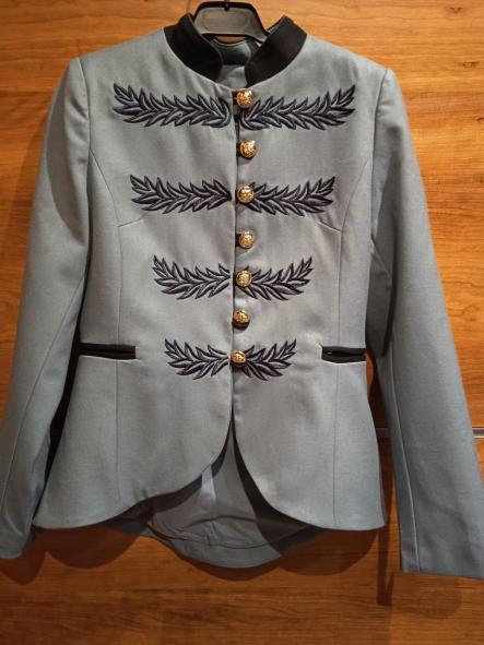 OBRAN.  BLAZER AZUL BORDADO [1]