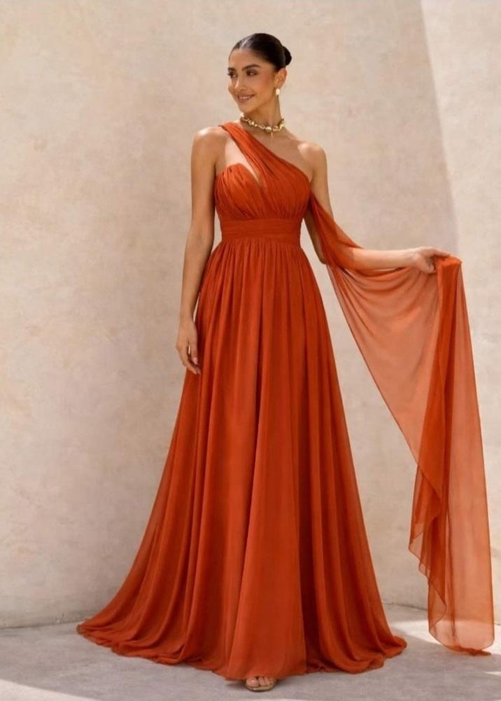 31659. VESTIDO LARGO TEJA