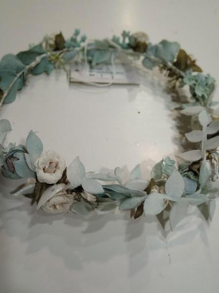 701193 CORONA COMUNION EN VERDE AGUA