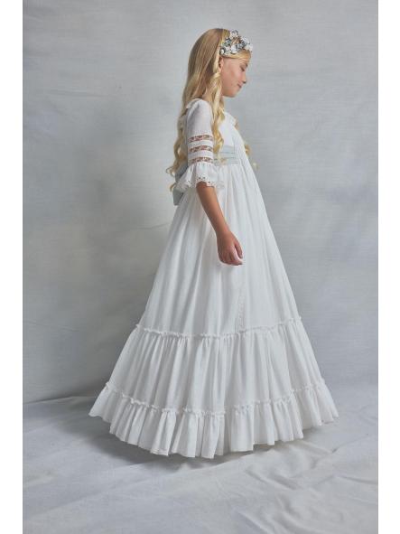 ALAIA CELESTE. VESTIDO PRIMERA COMUNION HORTENSIA MAESO [1]