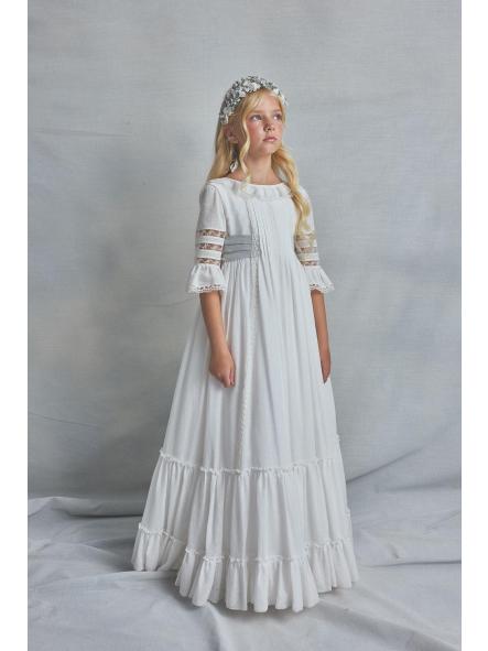 ALAIA CELESTE. VESTIDO PRIMERA COMUNION HORTENSIA MAESO [0]