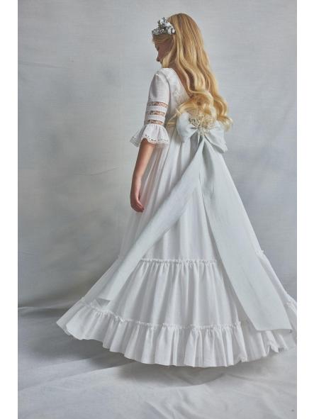 ALAIA CELESTE. VESTIDO PRIMERA COMUNION HORTENSIA MAESO [3]