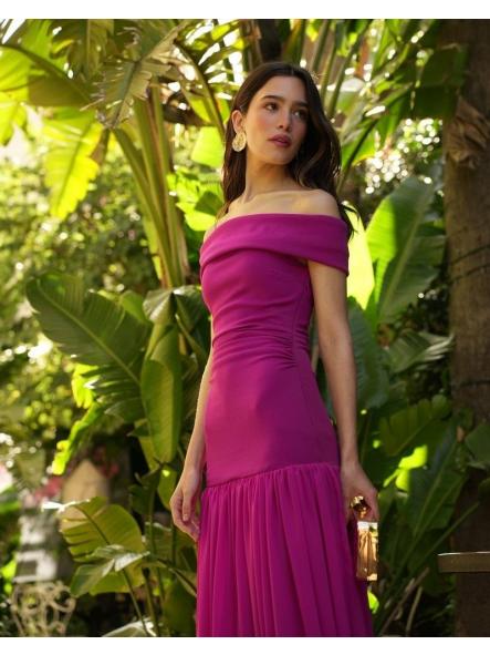 BACO. VESTIDO EN COLOR BUGANVILLA [2]